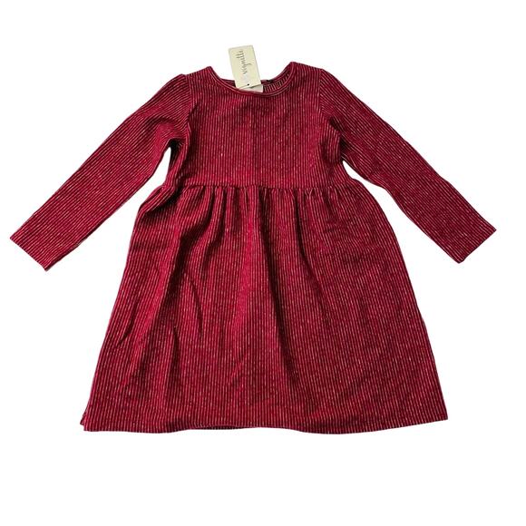 NWT Vignette 16Y Madigan Dress in Burgundy Stripe - Picture 1 of 5